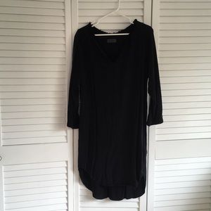 Black shirt dress